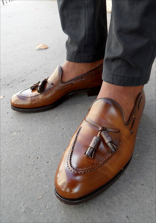 tassel loafers with socks